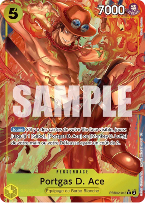 Carte One Piece Portgas D. Ace PRB02-018 R ALT ART