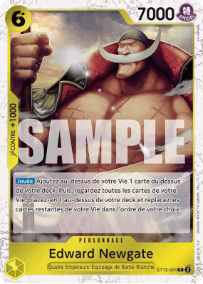 Carte One Piece Edward Newgate ST13-004 C FOIL PRB02