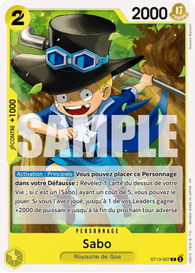 Carte One Piece Sabo ST13-007 C PRB02