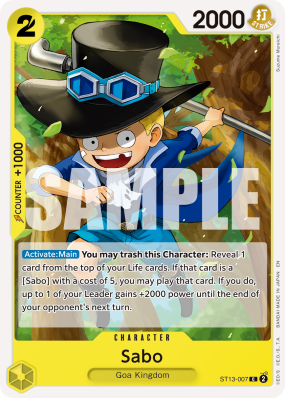 Carte One Piece Sabo ST13-007 C PRB02