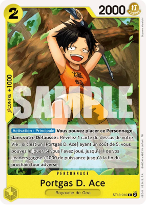 Carte One Piece Portgas D. Ace ST13-010 C PRB02