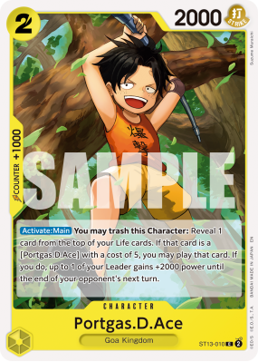 Carte One Piece Portgas D. Ace ST13-010 C PRB02