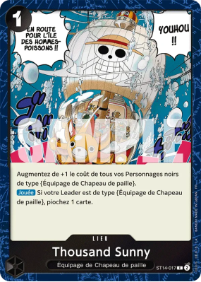 Carte One Piece Thousand Sunny ST14-017 C FOIL PRB02