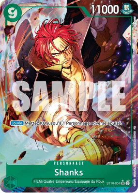 Carte One Piece Shanks ST16-004 SR ALT ART PRB02