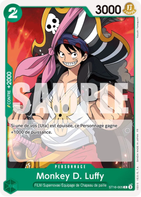 Carte One Piece Monkey D. Luffy ST16-005 C PRB02