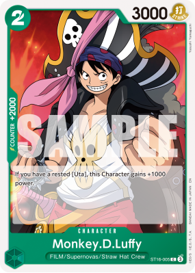 Carte One Piece Monkey D. Luffy ST16-005 C PRB02