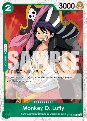 Carte One Piece Monkey D. Luffy ST16-005 C FOIL PRB02