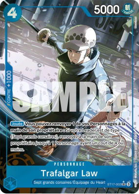 Carte One Piece Trafalgar Law ST17-002 SR ALT ART PRB02