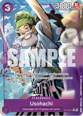 Carte One Piece Usohachi ST18-001 C ALT ART PRB02