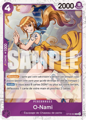 Carte One Piece O-Nami ST18-002 C FOIL PRB02