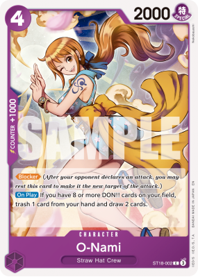 Carte One Piece O-Nami ST18-002 C PRB02