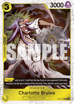 Carte One Piece Charlotte Brûlée ST20-003 C FOIL PRB02