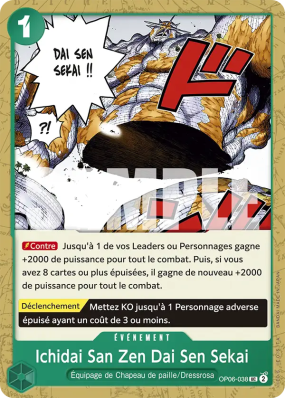 Carte One Piece Ichidai San Zen Dai Sen Sekai OP06-038 UC PRB01