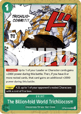 Carte One Piece Ichidai San Zen Dai Sen Sekai OP06-038 UC PRB01