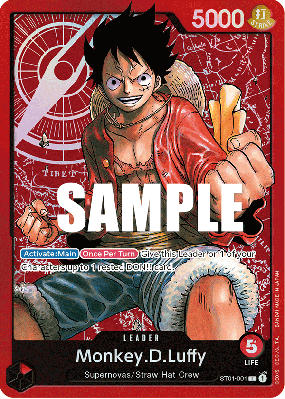 Carte One Piece Monkey D. Luffy ST01-001 L