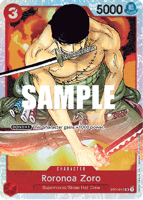 Carte One Piece Roronoa Zoro ST01-013 SR