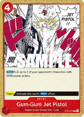 Carte One Piece Gum-Gum Jet Pistol ST01-015 C