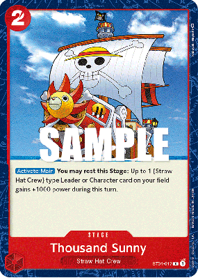 Carte One Piece Thousand Sunny ST01-017 C