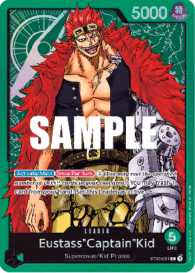 Carte One Piece Eustass"Captain"Kid ST02-001 L