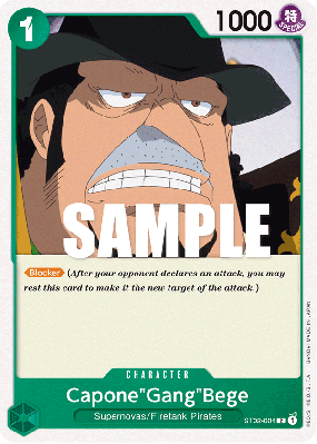 Carte One Piece Capone"Gang"Bege ST02-004 C