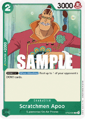 Carte One Piece Scratchmen Apoo ST02-008 C