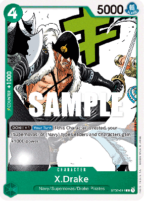 Carte One Piece X. Drake ST02-014 C