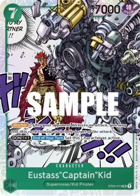 Carte One Piece Eustass"Captain"Kid ST02-013 SR