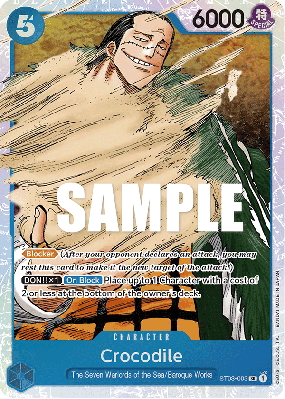 Carte One Piece Crocodile ST03-003 SR