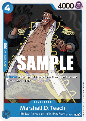 Carte One Piece Marshall D. Teach ST03-014 C