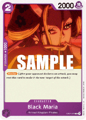 Carte One Piece Black Maria ST04-011 C