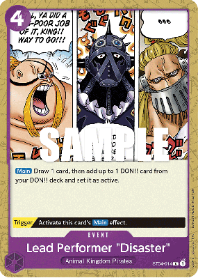 Carte One Piece Lead Performer "Disaster" ST04-014 C