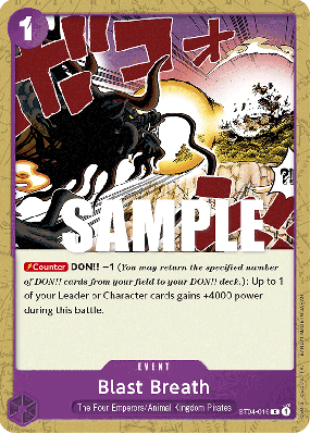 Carte One Piece Blast Breath ST04-016 C