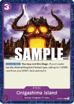 Carte One Piece Onigashima Island ST04-017 C