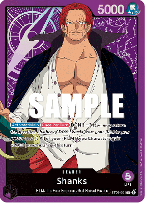 Carte One Piece Shanks ST05-001 L