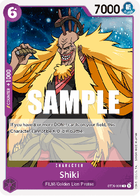 Carte One Piece Shiki ST05-008 C