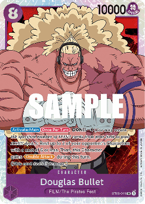 Carte One Piece Douglas Bullet ST05-011 SR