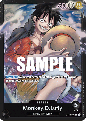 Carte One Piece Monkey D. Luffy ST08-001 L