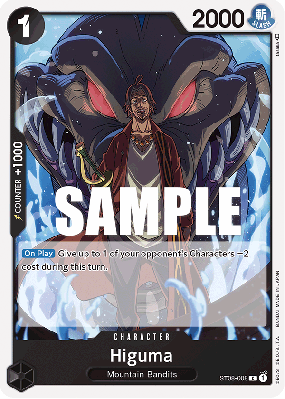 Carte One Piece Higuma ST08-008 C
