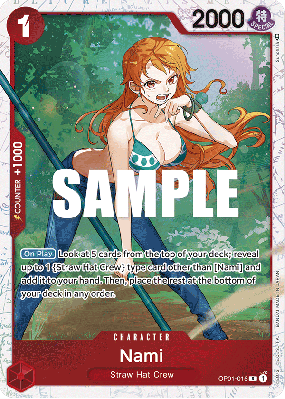 Carte One Piece Nami OP01-016 R ST10