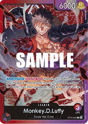 Carte One Piece Monkey D. Luffy ST10-002 L