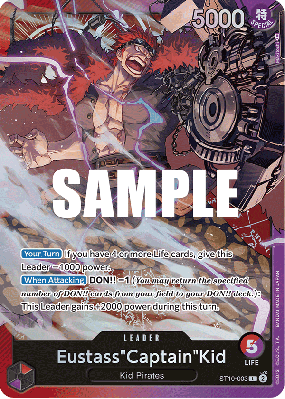 Carte One Piece Eustass"Captain"Kid ST10-003 L