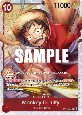 Carte One Piece Monkey D. Luffy ST10-006 SR