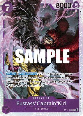Carte One Piece Eustass"Captain"Kid ST10-013 SR