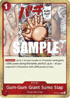 Carte One Piece Gum-Gum Giant Sumo Slap ST10-015 C