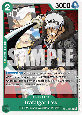 Carte One Piece Trafalgar Law OP02-035 C ST11