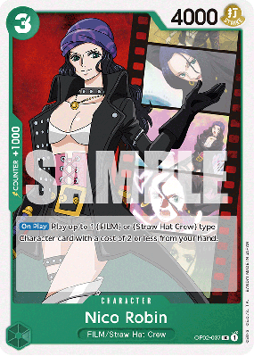 Carte One Piece Nico Robin OP02-037 UC ST11