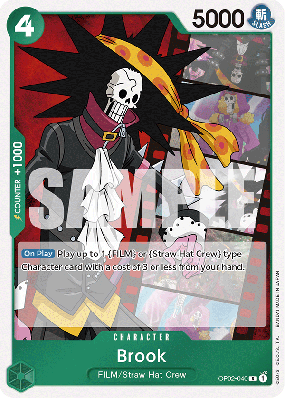 Carte One Piece Brook OP02-040 R ST11