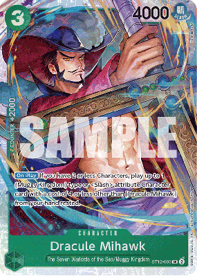 Carte One Piece Dracule Mihawk ST12-003 SR