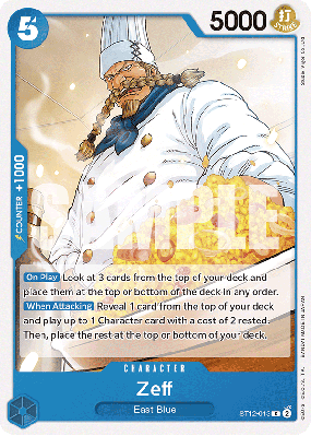 Carte One Piece Zeff ST12-013 C