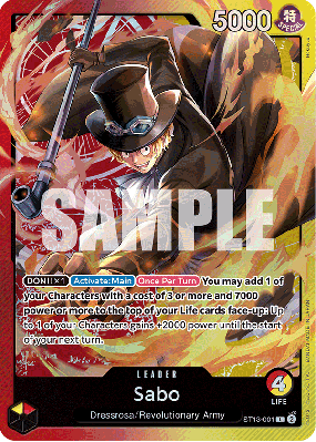 Carte One Piece Sabo ST13-001 L